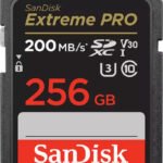 Sandisk Extreme Pro SDXC 256GB Class 10 U3 V30 UHS-I (200MB/s)