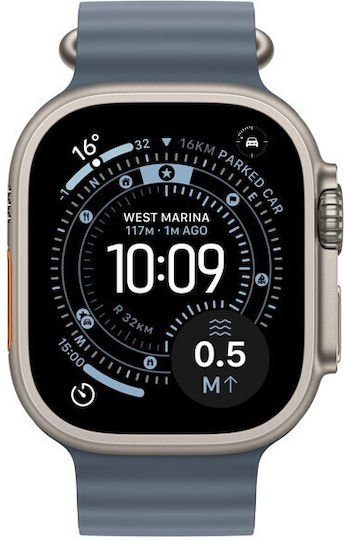Apple Watch Ultra 3 LTE 49mm Anchor Blue Ocean Band Titanium