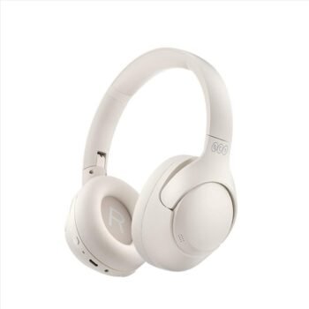 QCY H3 High-Res Headset with Mic, ANC 60h White