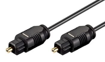 GOOBAY καλώδιο ήχου Toslink 50216, gold plated, 2.2mm, 1m, μαύρο