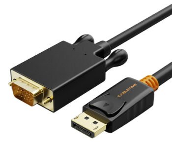 CABLETIME καλώδιο DisplayPort σε VGA CT-04G, 1080p, 1.8m, μαύρο