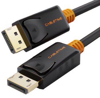CABLETIME καλώδιο DisplayPort CT-01G, 4K/60Hz, 1.8m, μαύρο