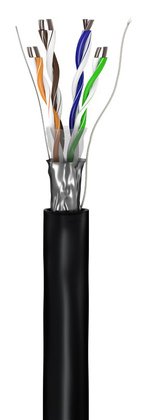 GOOBAY καλώδιο δικτύου 57294, CAT 5e F/UTP, CCA, έως 40m, 100m, μαύρο