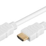 GOOBAY καλώδιο HDMI 2.0 61019 με Ethernet, 4K/60Hz, 18 Gbps, 1.5m, λευκό