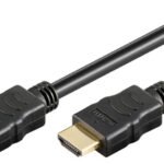 GOOBAY καλώδιο HDMI 2.0 61150 με Ethernet, 4K/60Hz, 18 Gbps, 1m, μαύρο