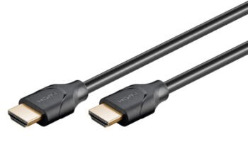 GOOBAY καλώδιο HDMI 2.1 61637, Ethernet ARC 8K/60Hz 48 Gbps, 0.5m, μαύρο