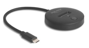 DELOCK docking station για M.2 NVMe/SATA SSD 64254, 10Gbps, μαύρο