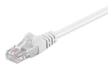 GOOBAY καλώδιο δικτύου 68502, CAT 5e U/UTP, 100 MHz, CCA, 10m, λευκό