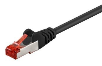 GOOBAY καλώδιο δικτύου 68694, CAT 6 S/FTP, copper, 250MHz, 10m, μαύρο