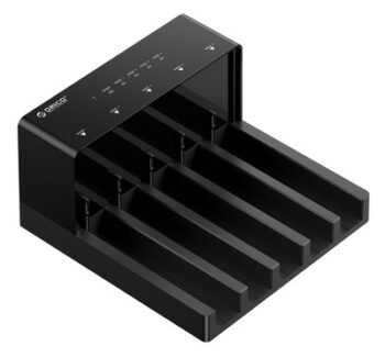 ORICO docking station για 2.5" ή 3.5" SATA HDD/SSD 6558US3-C, 5 θέσεων, 5Gbps, clone function, μαύρο