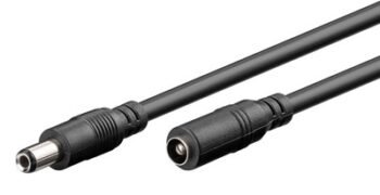 GOOBAY καλώδιο προέκτασης τροφοδοσίας 71401, 5.5x2.5mm, 3m, μαύρο