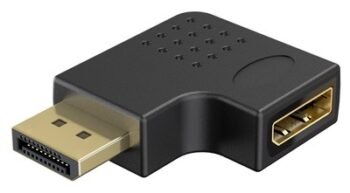 GOOBAY αντάπτορας DisplayPort 77132, 8K/144Hz, γωνιακός, μαύρος