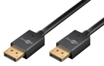 GOOBAY καλώδιο DisplayPort 77443, 8K/120Hz, 40 Gbps, 2m, μαύρο