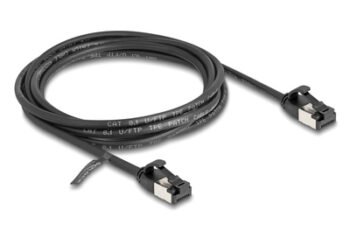 DELOCK καλώδιο δικτύου 80184, CAT 8.1 U/FTP, 40Gbps, εύκαμπτο, 2m, μαύρο