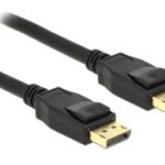 DELOCK καλώδιο DisplayPort 1.2 83807, 4K/60Hz, 21.6 Gbps, 3m, μαύρο