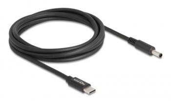 DELOCK καλώδιο τροφοδοσίας 87974, USB-C σε Dell 4.5x3mm, 1.5m, μαύρο