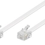 GOOBAY καλώδιο τηλεφώνου 93065, RJ11 6P4C, CCA, 15m, λευκό