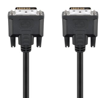 GOOBAY καλώδιο DVI-D 24+1 93573, 30AWG, Full HD, 1.8m, μαύρο