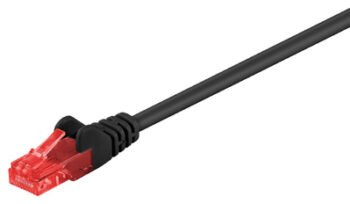 GOOBAY καλώδιο δικτύου 95255, CAT 6 U/UTP, CCA, 0.25m, μαύρο