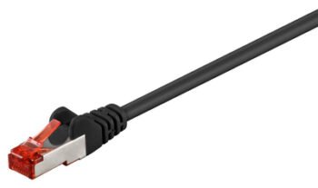 GOOBAY καλώδιο δικτύου 95508, CAT 6 S/FTP (PiMF), CCA, 3m, μαύρο