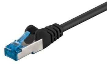 GOOBAY καλώδιο δικτύου 95607, CAT 6A S/FTP, 500MHz, Copper, 1.5m, μαύρο