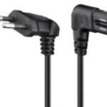 GOOBAY καλώδιο τροφοδοσίας Euro 97354, γωνιακό, 2x0.75 mm², 3m, μαύρο