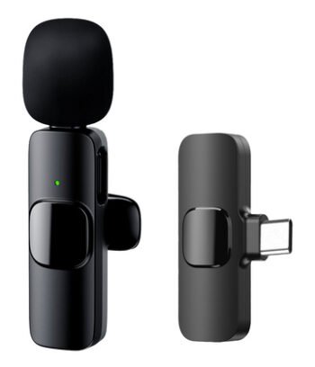 APEXEL ασύρματο μικρόφωνο APL-MIC003, USB-C, 2.4GHz, μαύρο