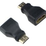 POWERTECH αντάπτορας mini HDMI σε HDMI CAB-H025, μαύρος