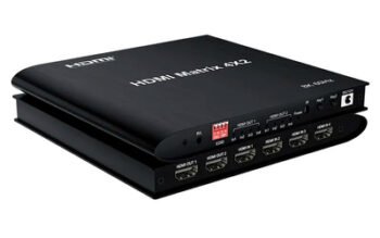 HDMI matrix switch CAB-H155 με τηλεχειριστήριο, 4 σε 2, 8K/60Hz, μαύρο