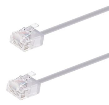 POWERTECH καλώδιο δικτύου CAB-N437, Cat 6A U/UTP, ultra slim, copper, 500MHz, 0.15m, γκρι