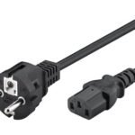 POWERTECH καλώδιο τροφοδοσίας Η/Υ & οθόνης P002, 3x0.75mm², copper, 1.5m, μαύρο