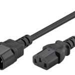 POWERTECH καλώδιο τροφοδοσίας προεκταση CAB-P004 3x 0.75mm², 1.5m, μαύρο