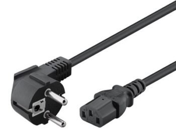 POWERTECH καλώδιο τροφοδοσίας PC CAB-P016, 3x 0.50mm², 1.5m, μαύρο