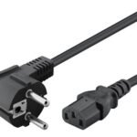POWERTECH καλώδιο τροφοδοσίας CAB-P031, 3x 1mm², copper, 3m, μαύρο