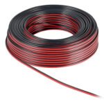 POWERTECH καλώδιο ήχου 2x 0.50mm² CAB-SP008 Copper, 10m, μαύρο & κόκκινο