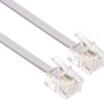 POWERTECH καλώδιο τηλεφώνου RJ11 6P4C CAB-T006, 10m, λευκό