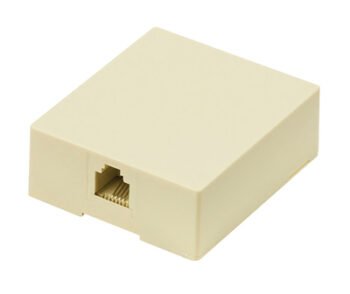 POWERTECH Πρίζα τηλεφώνου CAB-T027, RJ11 6p4c, μπεζ