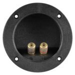 POWERTECH τερματικό ηχείου 6mm ή banana plug 4mm CAB-V036, Φ105mm, μαύρο