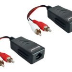 FOLKSAFE audio extender FS-2001AA μέσω καλωδίου RJ45, RCA σε RCA, έως 1000m