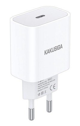 KAKUSIGA φορτιστής τοίχου KSC-1230, USB-C, 2.4A, λευκός