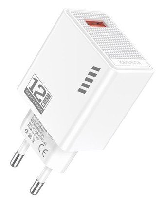 KAKUSIGA φορτιστής τοίχου KSC-1235, USB, 12W, λευκός