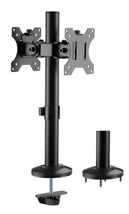 BRATECK βάση γραφείου για 2x οθόνες LDT40-G02, 17-32", έως 8kg