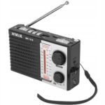 HMIK φορητό ραδιόφωνο & ηχείο MK-918 με φακό, USB/TF/AUX, μαύρο