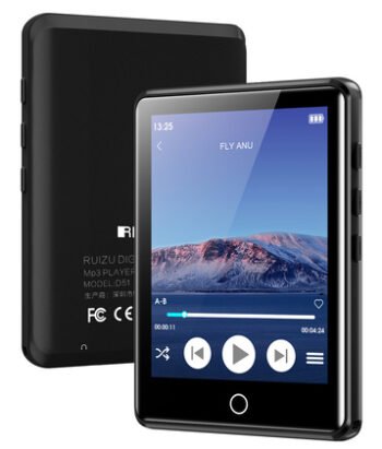 RUIZU MP3 player M6 με οθόνη αφής 2.8", 8GB, ελληνικό μενού, μαύρο