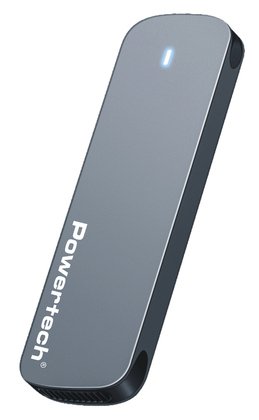 POWERTECH θήκη για M.2 SATA/NVMe SSD PT-1375, 10Gbps, γκρι