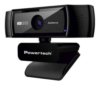 POWERTECH web camera PT-1428, 5MP, 2K QHD, αυτόματη εστίαση, 1.5m, μαύρη
