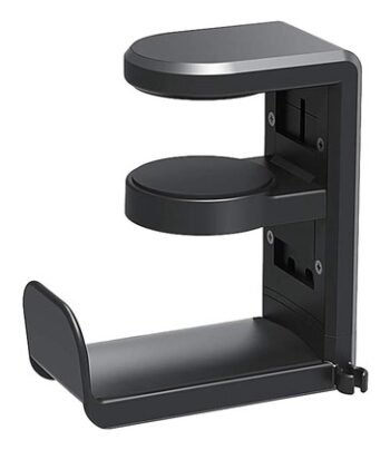 POWERTECH βάση ακουστικών γραφείου PT-1495, περιστρεφόμενη, μαύρη