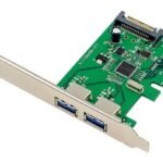POWERTECH κάρτα επέκτασης PCIe x4 σε 2x USB ST619, 10Gbps, ASM1142