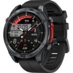 ZEBLAZE smartwatch Stratos 4 με φακό, heart rate, 1.43" AMOLED, GPS, 5 ΑΤΜ, MIL-STD-810H, μαύρο