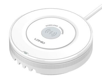LDNIO σταθμός φόρτισης AW003, USB-C/3x USB/wireless, 32W, PD/QC, λευκός